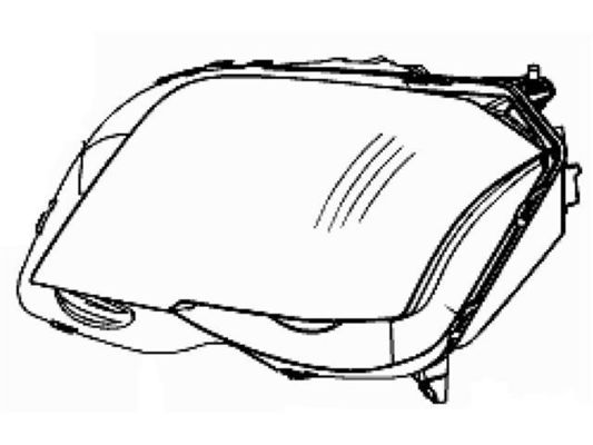 2048208859 المصباح الأمامي لمركز مرسيدس بنز GLK-CLASS (X204)
