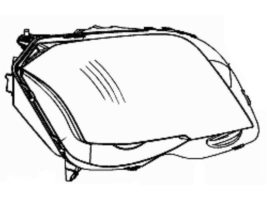 2048208959 المصباح الأمامي لمركز مرسيدس بنز GLK-CLASS (X204)