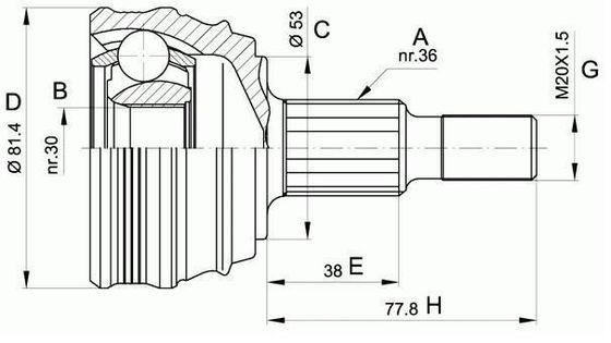 1J0498099 أجزاء ناقل الحركة